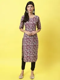 Stylish Multicoloured Crepe Kurta For Women-thumb1