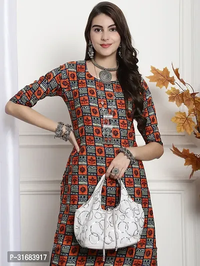 Fancy Crepe Printed Kurtas For Women-thumb4