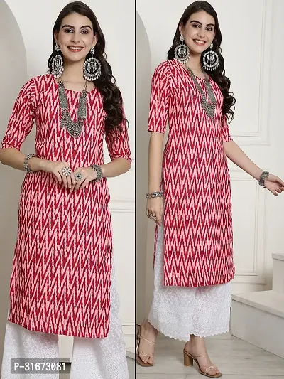 Fancy Crepe Printed Kurtas For Women-thumb0