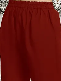 Stylish A-Line Red Printed Crepe Kurta Bottom Set For Women-thumb3