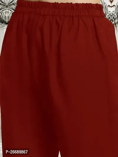 Stylish A-Line Red Printed Crepe Kurta Bottom Set For Women-thumb4