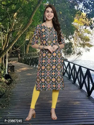 Stylish Crepe Stitched Kurta For Women