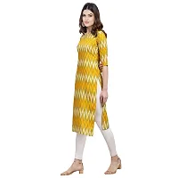 Women Crepe Digital Printed Straight Kurti  Pack of 3-thumb1