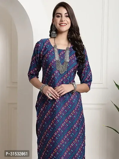 Stylish Blue Crepe Kurta For Women-thumb2