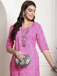 Elegant Crepe Leheriya Kurta For Women And Girls-thumb3