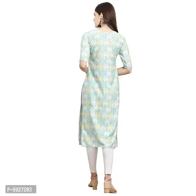 Women Crepe Digital Printed Straight Kurti  Pack of 3-thumb2