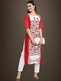 Trendy Crepe Printed Kurti For Women-Pack Of 3-thumb3