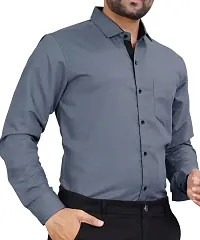 Stylish Men Cotton Long Sleeve Formal Shirt-thumb2