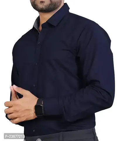 Stylish Men Cotton Long Sleeve Formal Shirt-thumb5