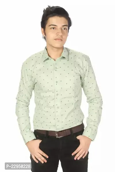 Men Stylish Cotton Printed Regular Fit Casual Shirt