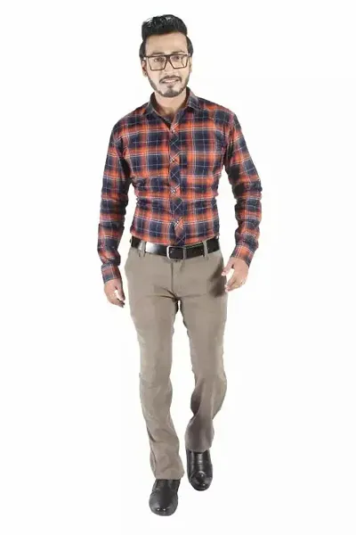 Men Stylish Checked Regular Fit Casual Shirt