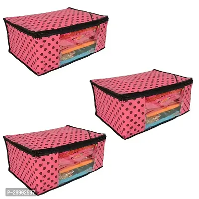 Stylish Pink Synthetic Organizers Combo Of 3