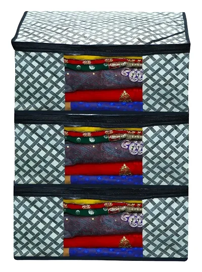 Trendy non woven saree cover storage bags (Pack Of 6)