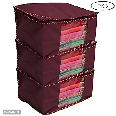 Stylish Maroon Synthetic Organizers Combo Of 3-thumb0