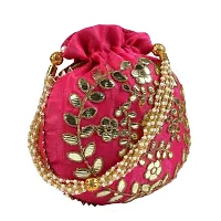 Designer Rajasthani Style Royal Silk Potli-thumb1
