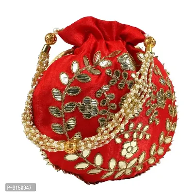 Designer Rajasthani Style Royal Silk Potli-thumb2