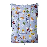 New Born Baby Cotton Fabric Baby Hooded Blanket Cum Wrapping Sleeping Bag-thumb1