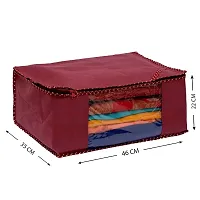 Trendy non woven saree cover storage bags for zip combo  cloth organizer for wardrobe (Pack Of 3)-thumb2