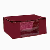 Trendy non woven saree cover storage bags for zip combo  cloth organizer for wardrobe (Pack Of 3)-thumb1