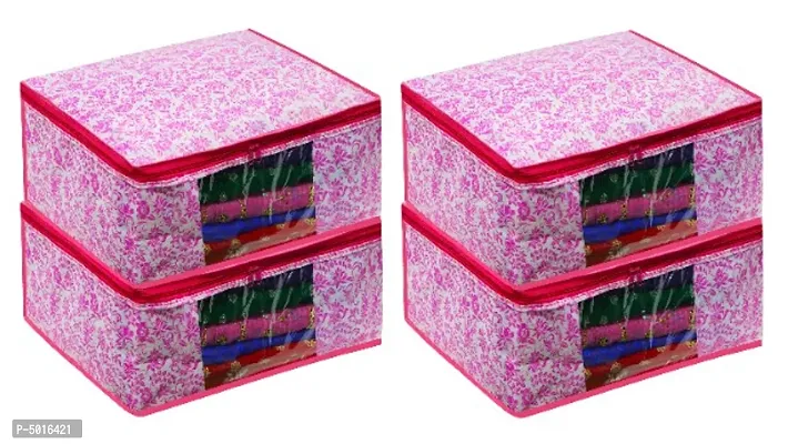 Pink Synthetic Printed Organizers For Women