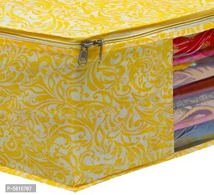 Golden Synthetic Printed Organizers For Women-thumb3