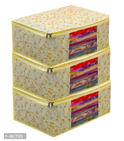 Golden Synthetic Printed Organizers For Women-thumb0