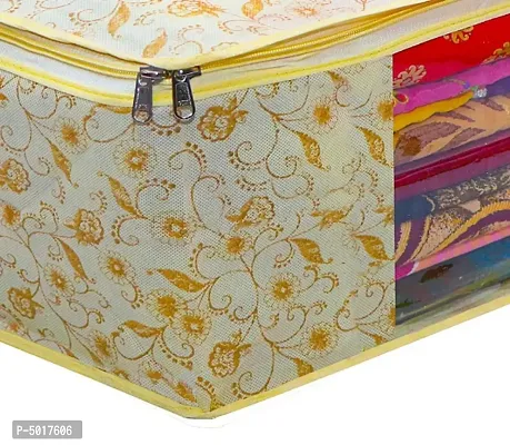 Golden Synthetic Printed Organizers For Women-thumb3