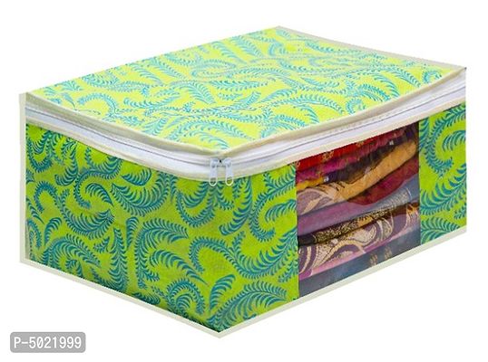 Trendy non woven saree cover storage bags for zip (Pack Of 3)-thumb2
