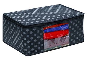 Trendy non woven saree cover storage bags for zip combo and cloth organizer for wardrobe (Pack Of 6)-thumb4