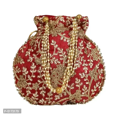 Designer Rajasthani Style Royal Silk Potli-thumb0