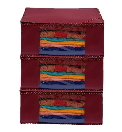 High Quality Combo Pack of Non Woven Saree Covers for Women