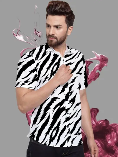 Trendy Printed Short Sleeves Shirts for Men