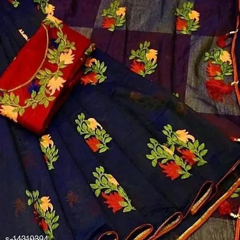 Chanderi Cotton Saree with Blouse piece