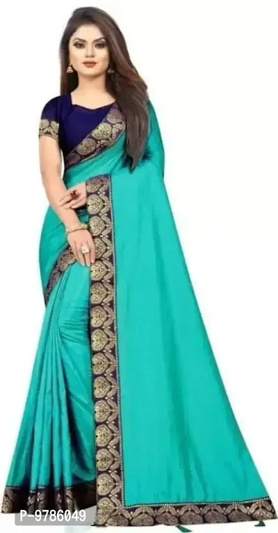 Art Silk Lace Work Saree with Blouse piece