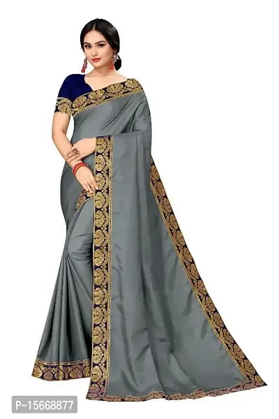 Cotton Silk Lace Work Saree with Blouse piece-thumb0