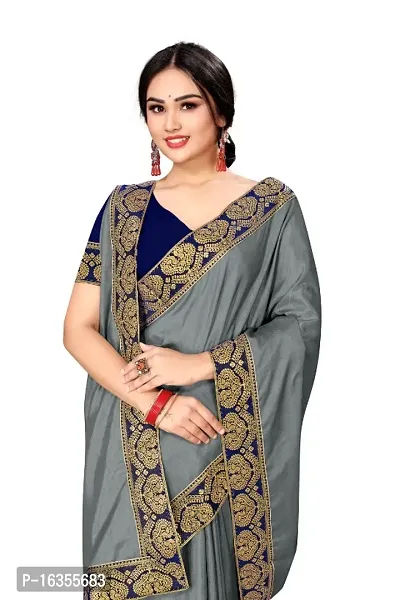 Cotton Silk Lace Work Saree with Blouse piece-thumb0