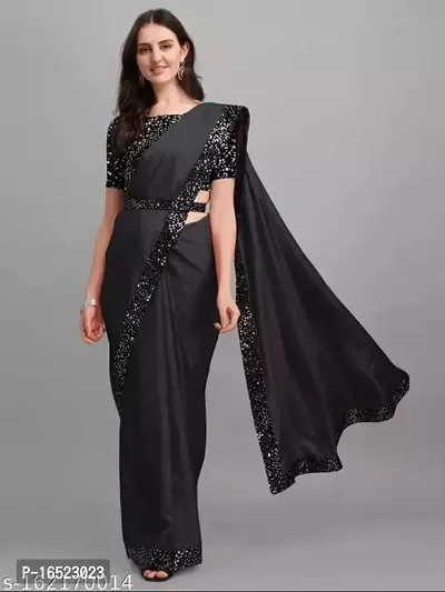 Cotton Silk Lace Work Saree with Blouse piece-thumb0