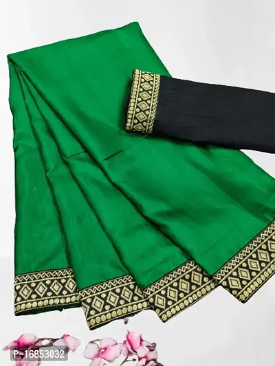 Cotton Silk Lace Work Saree with Blouse piece