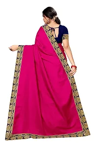 Art Silk Lace Work Saree with Blouse piece-thumb2