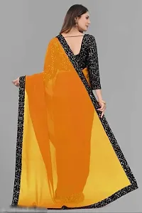 Cotton Silk Lace Work Saree with Blouse piece-thumb1