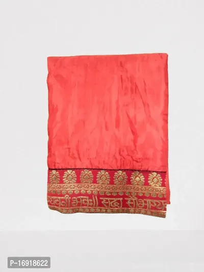 Stylish Red Art Silk Saree with Blouse piece For Women-thumb4