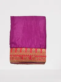 Art Silk Lace Work Saree with Blouse piece-thumb3