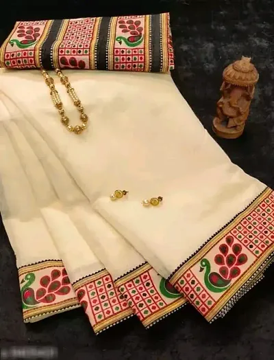 Womens Embrodery Saree