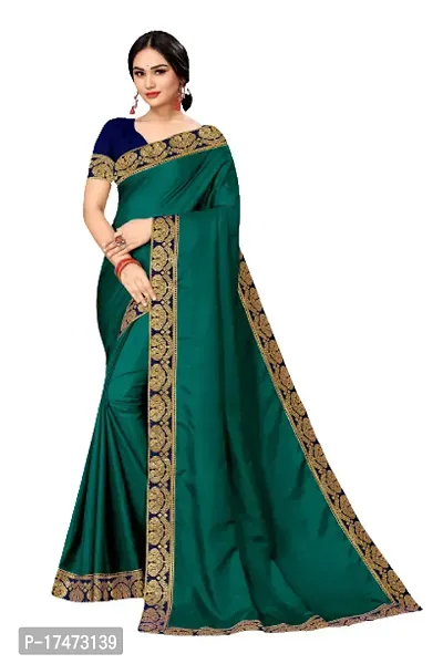 Art Silk Lace Work Saree with Blouse piece-thumb0