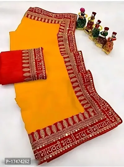 Cotton Silk Lace Work Saree with Blouse piece-thumb0