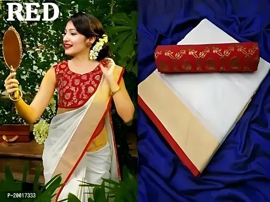 Chanderi Cotton Zari Saree with Blouse piece