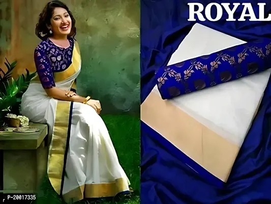 Chanderi Cotton Zari Saree with Blouse piece