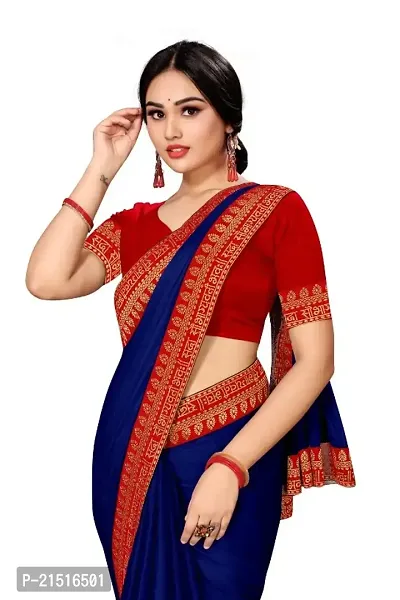 Art Silk Lace Work Saree with Blouse piece