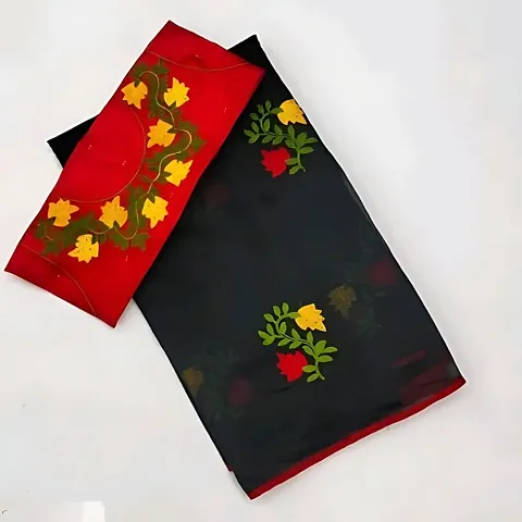 Hot Selling Chanderi Cotton Saree with Blouse piece 