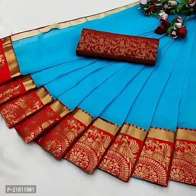 Cotton Silk Woven Design Saree with Blouse piece